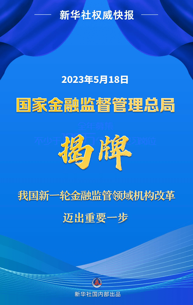 【金融资讯】国家金融监督管理总局揭牌